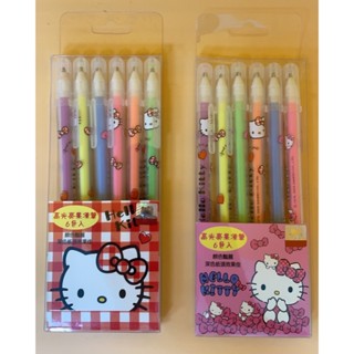 三麗鷗授權/ Hello Kitty 凱蒂貓高光亮果凍筆6色入 上課畫重點必備 !手作卡片、塗鴉也很適合