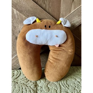 【ニ手】可愛小黃牛🐮造型頸枕/ U型枕/午睡枕/絨毛/布偶