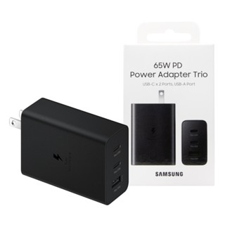 SAMSUNG 原廠 65W 三孔快充旅充頭 - 黑色 (EP-T6530)