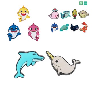 ✨臺灣發貨✨洞洞 鞋釦 海洋系列卡通配件鞋釦 小魚 鯊魚寶寶洞洞鞋鞋釦 洞洞鞋釦正品crocs洞洞鞋釦 卡洛馳智必星 鞋