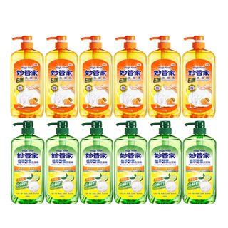 【妙管家】E護洗碗精1000g(6入)植萃酵素洗碗精1000g(6入)