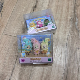 Sylvanian Families 森林家族 限定版 三色忍著寶寶組 冰淇淋派對寶寶組 公仔 擺件