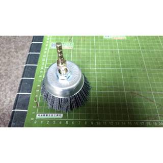尚溢五金~優惠中電鑽用專利六角頭轉M10轉接桿+較好中碗型矽鋼尼龍刷(除鏽除塵除漆-砂輪機或電鑽主機請自備或選擇加購)