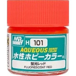 GSI 郡氏 水性漆 H-101 螢光紅色10ml 東海模型