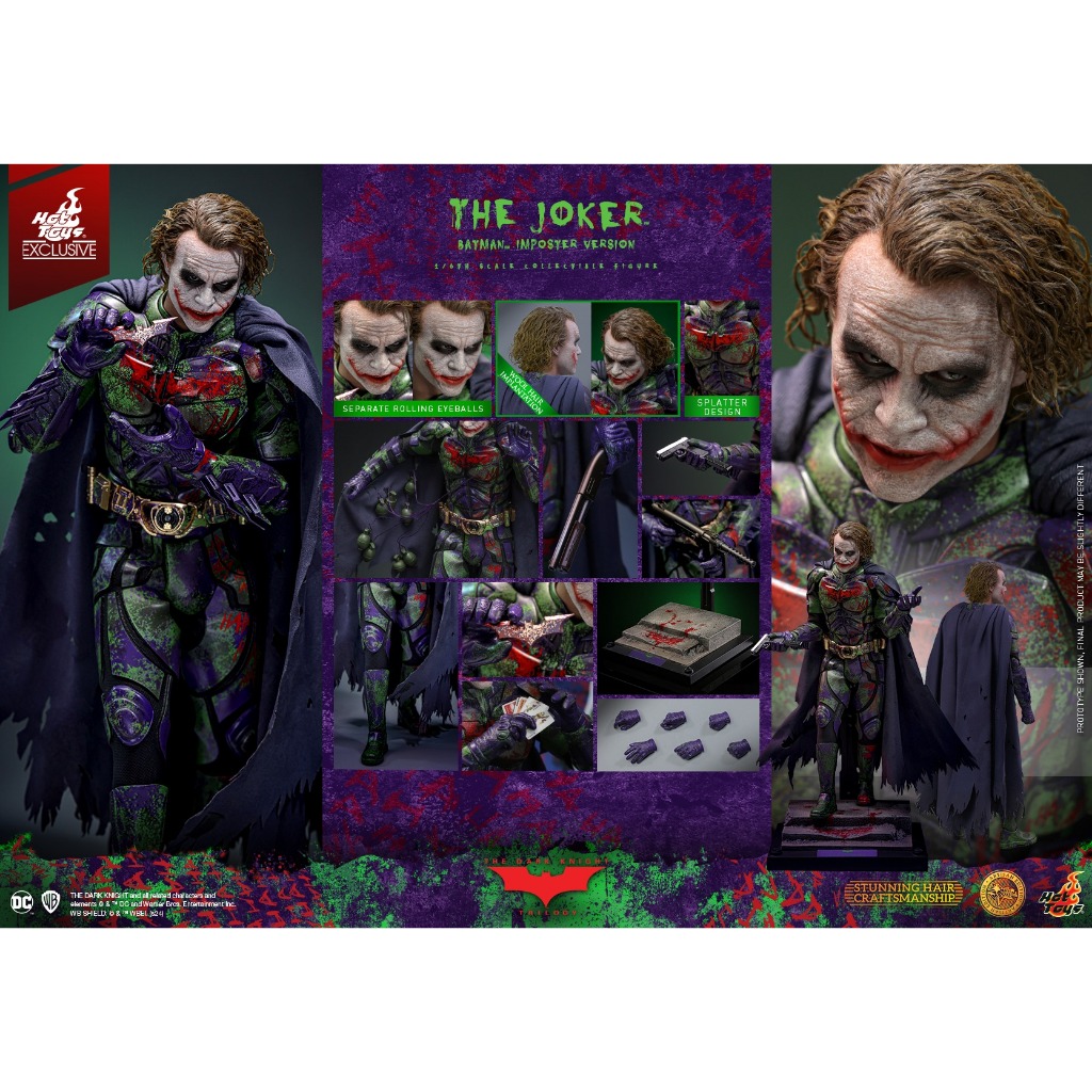 全新 Hot Toys – MMS752AE –《蝙蝠俠》偽裝蝙蝠俠 小丑 植髮版 MMS752 非 DX32 DX33