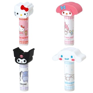 ♥小玫瑰日本精品♥ Hello kitty 美樂蒂 酷洛米 大耳狗 造型蓋保濕護唇膏 滋潤唇膏 ~ 3