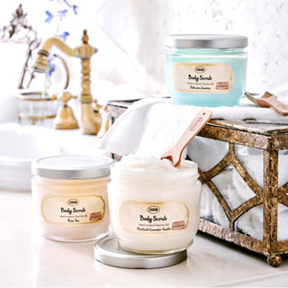【SABON】身體磨砂膏320g 白茶/綠玫瑰