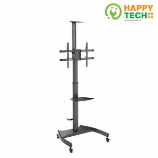 【HappyTech】ST764W-V1 螢幕可旋轉手搖無段調整高度電視推車 落地架 移動架 立架 37-70吋適用