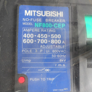 日本 三菱 NF800-CEP 斷路器 3P 400-800A 安培可調式 無熔絲開關 (D1)