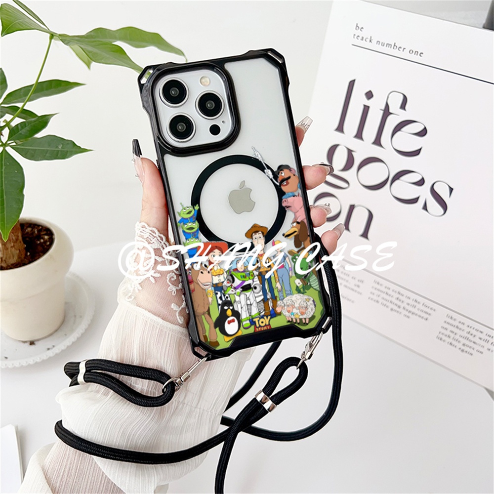 玩具總動員magsafe磁吸殼 掛繩 iPhone16 15plus 14 13mini 12 11Pro max手機殼