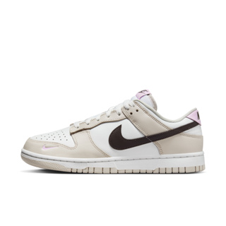 NIKE DUNK LOW 巴洛克棕 奶茶 小粉勾 雙勾 粉標 皮革 低筒休閒鞋 女鞋【HF9990-100】