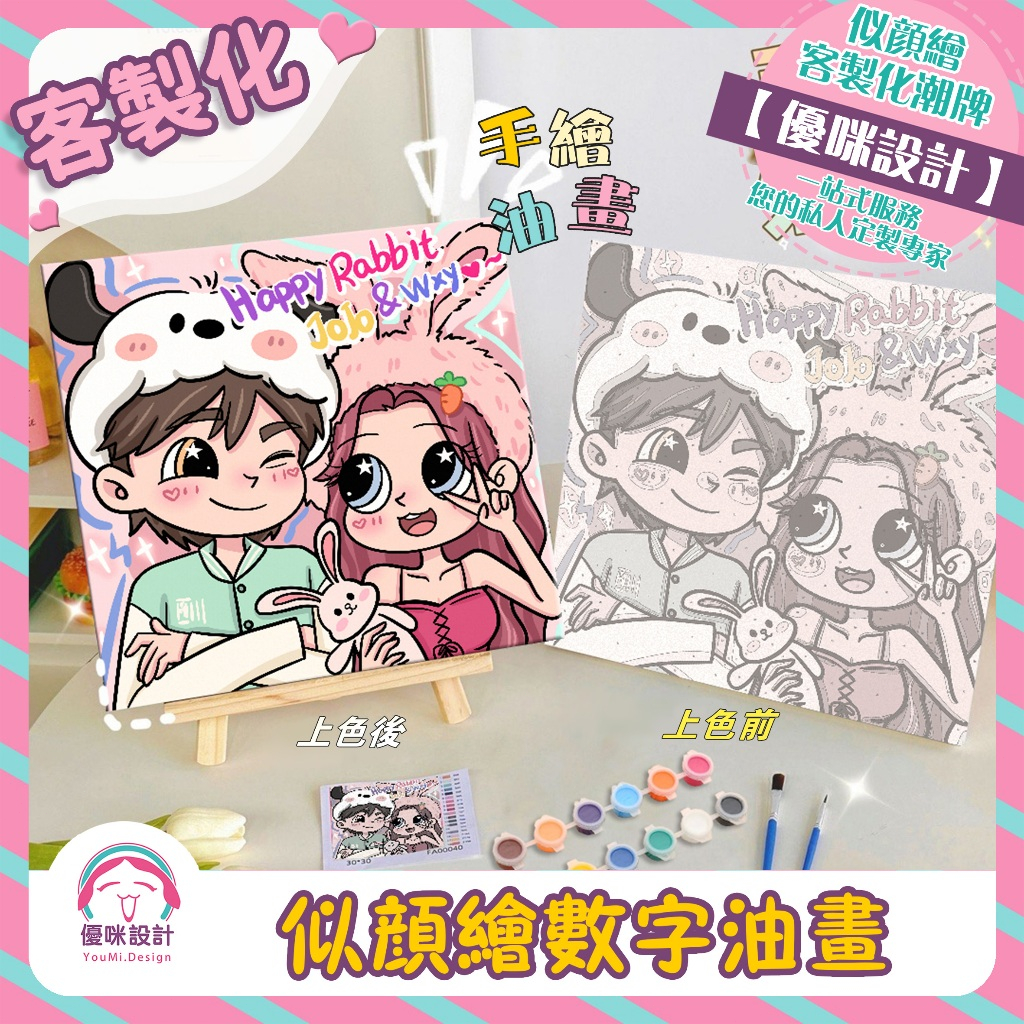 數字油畫客製化 數字畫 星蝶畫 油畫DIY 填色畫 油畫掛畫 裝飾畫 生日禮物 交換禮物 客製化禮品
