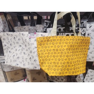 全新新款 大創 DAISO X 迪士尼 Disney 滿版圖案 米奇 小熊維尼 手提袋 便當袋 水餃型 收納袋 購物袋
