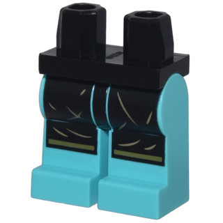姜叔叔零件 LEGO 樂高 配件 腿  Black 970c156pb05