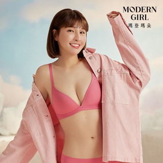 【瑪登瑪朵】QQ雲 無鋼圈紓壓無痕內衣 B-E罩杯(迷迭粉)