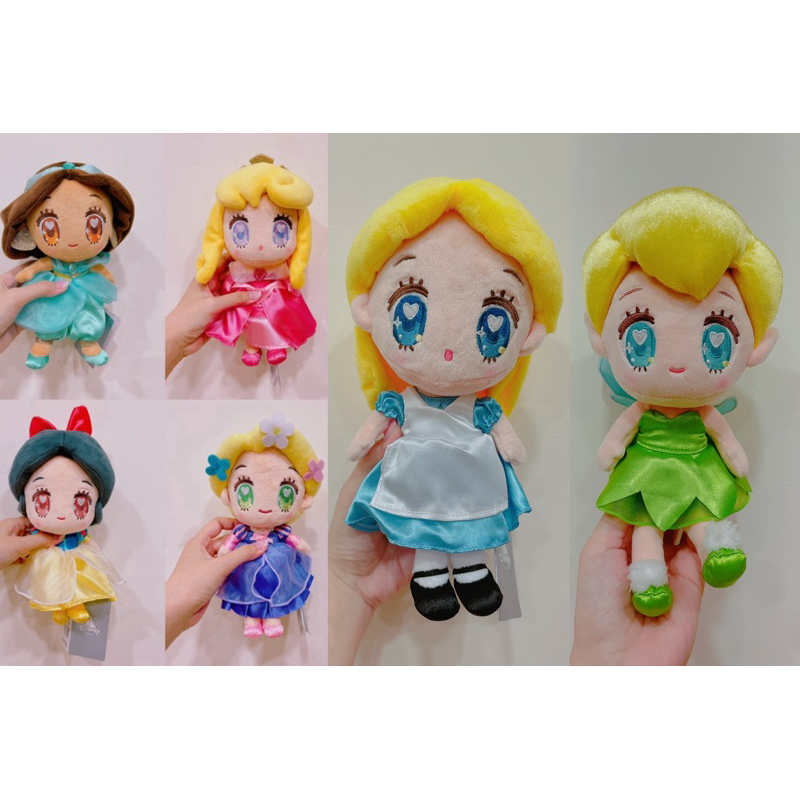 ✨現貨✨🎀 朵兒日本代購 迪士尼商店 公主娃娃 玩偶 吊飾 迪士尼公主 茉莉 睡美人 樂佩 白雪公主 奧羅拉 茉莉公主