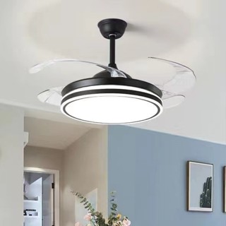 🎈48 寸隱形風扇燈吊扇燈客廳餐廳臥室現代簡約電扇