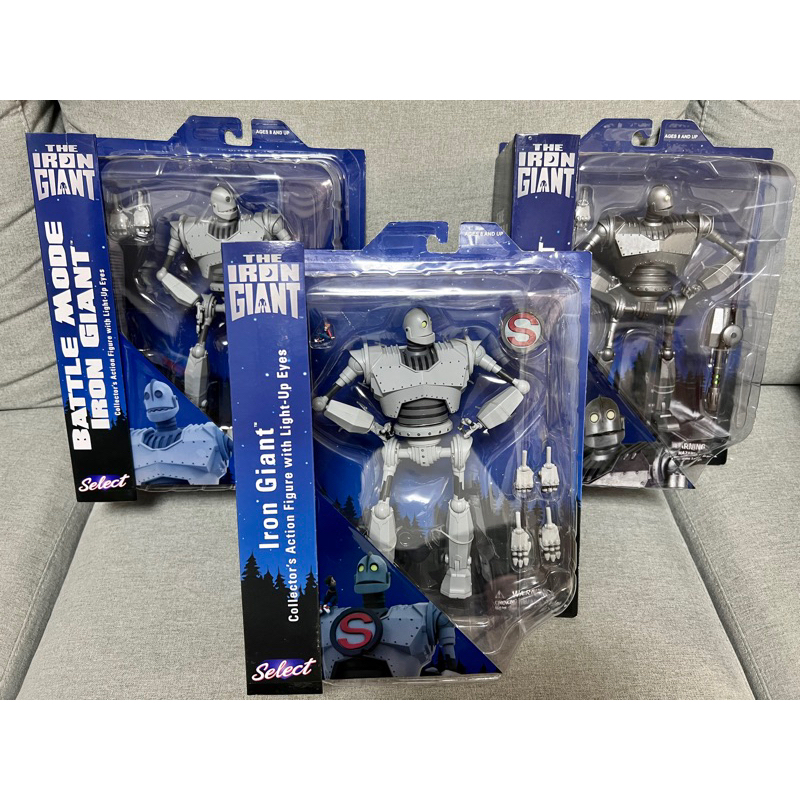 全新現貨 DST 眼睛發光 小男孩 鐵巨人 戰鬥模式 Iron Giant Diamond Select Toys