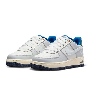 【NIKE】AIR FORCE 1 LV8 (GS) 休閒鞋 女款 大童 灰藍 HM3721-111