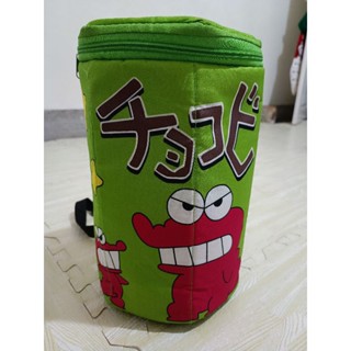 臺灣正版現貨 蠟筆小新餅乾造型揹包 錢包 濕紙巾