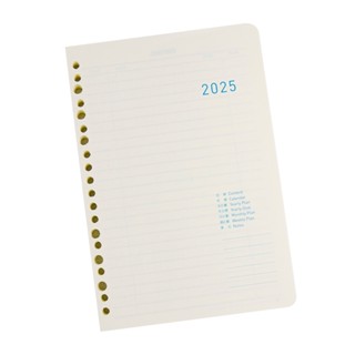 conifer綠的事務 2025年25K橫式週誌內頁/補充式內頁★20孔6孔通用★