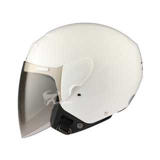 【ZEUS】安全帽 ZS-202D 白色 素色 歐洲樣式 平價通勤 3/4罩 202D 半罩帽｜耀瑪騎士