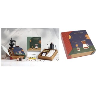≡☆阿雪包裝家專賣店☆≡ 咖啡禮品盒 層封套禮盒 角落時刻(紅藍)--10入
