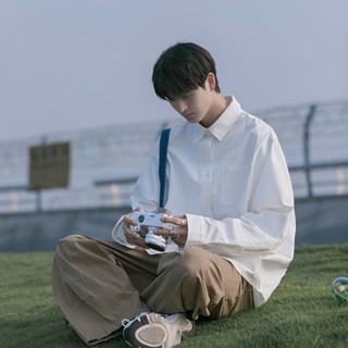 【ABFR】襯衫 襯衫外套 男生襯衫 白襯衫 cityboy 日系穿搭 襯衫長袖 白色襯衫 休閒襯衫 早秋襯衫 襯衫長袖