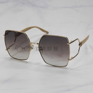 【LOOK路克眼鏡】Gucci 太陽眼鏡 金屬框 漸層鏡片 雙G GG1564SA 003