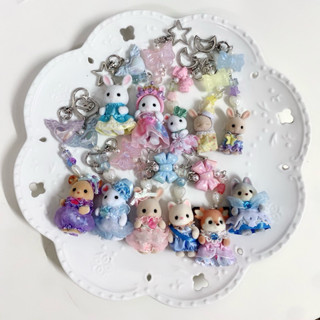 🎀正版森林家族🎀 全新正版 改造 森林家族 交換禮物 公主寶寶系列 DIY手作吊飾/鑰匙圈