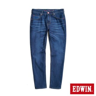 EDWIN 男款 JERSEYS迦績 異錶袋緊身丹寧中腰窄管直筒褲(石洗綠)