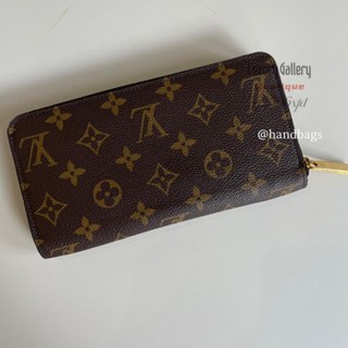 二手正品 LV 經典 Monogram 老花 12卡 棕色 內層 拉鍊 長夾 M60017