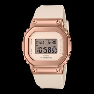 CASIO 卡西歐 G-SHOCK 金屬光澤 方形時尚腕錶 - 柔雅金 (GM-S5600UPG-4)[秀時堂]