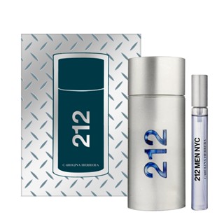 ☆MOMO小屋☆ Carolina Herrera 212 Men 男性淡香水禮盒 (淡香水100ml+10ml)