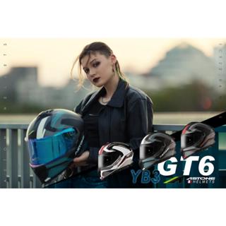 【偉倫人身部品館】ASTONE GT6 YB3 全罩式安全帽 平紅/灰 平黑/紅 白/桃 內墨鏡 內襯可拆洗