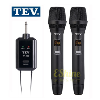 臺灣電音TEV TR-102 UHF 16CH 一對二攜帶式無線麥克風 UHF 即插即用附專用提袋