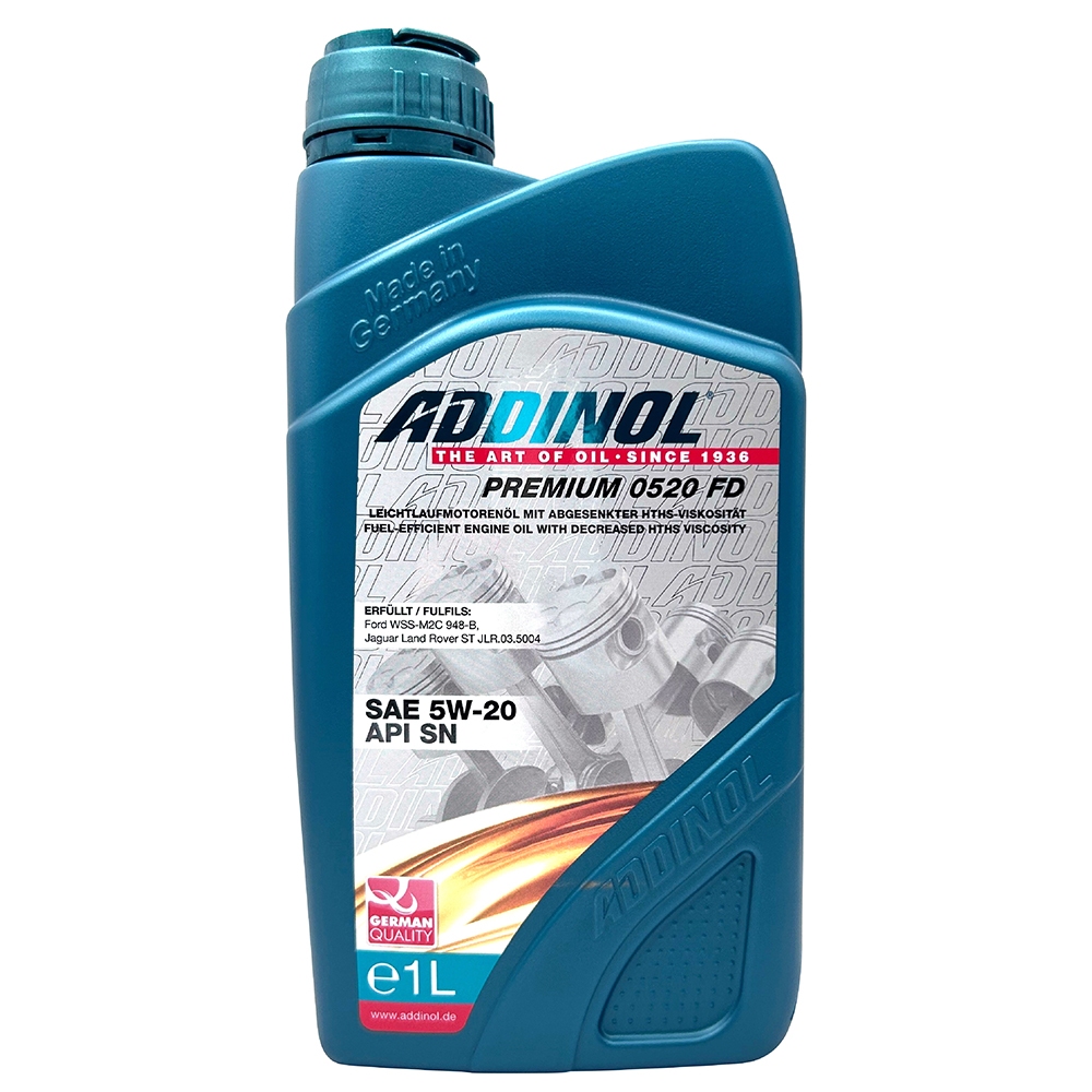 【車百購】 ADDINOL PREMIUM 5W20 FD 全合成機油 專為 EcoBoost 福特車款 Ford