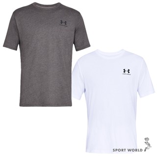 Under Armour UA 短袖上衣 男裝 美版 深灰/白【運動世界】1326799-019/1326799-100
