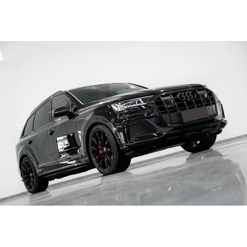 Audi Q7改SQ7水箱罩 後下巴 尾飾管21-24年專用