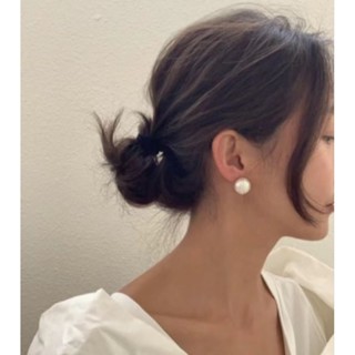 「LZ Gallery」超甜價超級大點位11mm+百搭奧黛麗赫本風天然淡水珍珠耳環 純銀