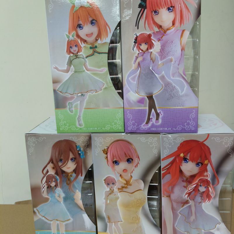 『豬玩具』海外代理 Furyu 五等分的花嫁 中華旗袍 同一番賞 中野一花 中野二乃 中野三玖 中野四葉 中野五月