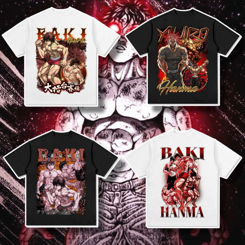 【動漫系列】刃牙 範馬刃牙 Baki Hanma 美式風格 短袖T恤 高品質 數碼直噴 範馬勇次郎 格鬥