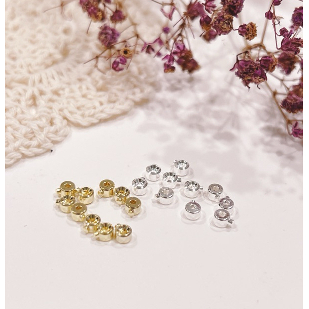 ♦DIY高雄飾品♦ 日本進口 DIY手工串珠定位珠 卡線扣  固定扣手鏈項鍊收尾扣 高壓鍋按扣