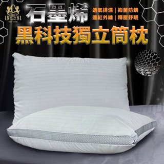 【家購網嚴選】1881石墨烯獨立筒枕 45x73cm/顆 免運出貨