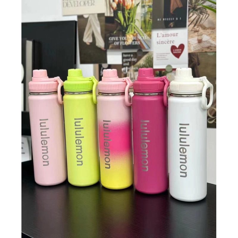 lululemon 304不鏽鋼保溫杯back to life 大容量運動健身瑜珈水壺710ml 現貨+預購