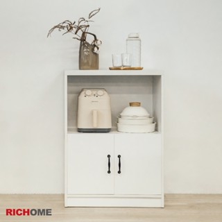 RICHOME 福利品 DR-244 詩諾雙門廚房櫃 已改款無電線孔 廚房櫃 餐櫃 電器櫃 微波爐架 收納櫃 玄關櫃