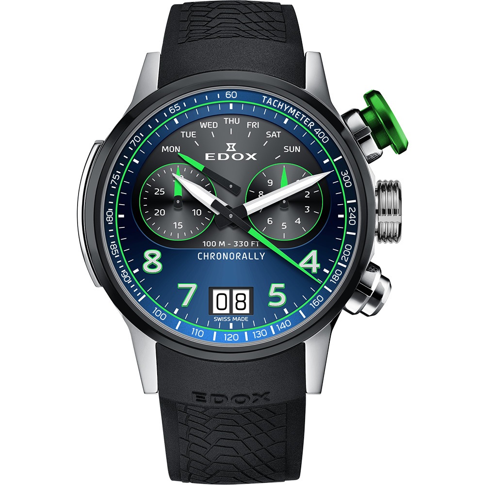 EDOX 伊度 E38003.TINV.BUNV 140周年 BMW 摩托車紀念機械錶