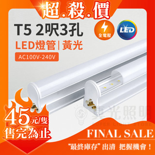 T5 二呎 臺灣製造LED專業燈具 🔥限量出清🔥 LED燈管 省電燈管 LED燈管 燈管 黃光 超殺價 破盤出清