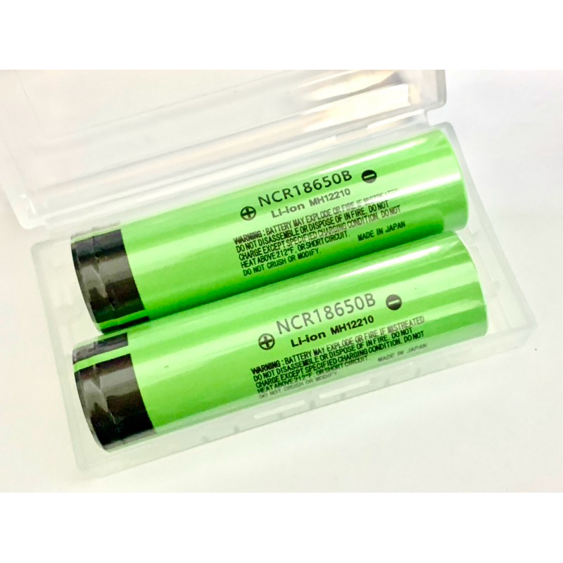 出清！松下 18650 送收納盒 充電電池 鋰電池 3400mah 平頭 手電筒 頭燈 電扇