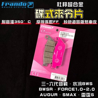FRANDO｜B8R 來令片 煞車皮 來令 杜邦超合金 適用 三~六代勁戰 水冷BWS FORCE SMAX AUGUR
